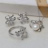 Accesorios DIY Juego de Pendientes Colgantes Barra Caliente de Plata de Ley s925 Colgante de Collar para Mujer 7-9 Cabello Fetal Perla Calco Vacío 3220