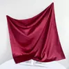 Pañuelo cuadrado de satén de 90 cm de color sólido para mujer transfronterizo, pañuelo para el cuello, pañuelo para la cabeza, satén, moda, brillante, seda, fabricantes, venta al por mayor
