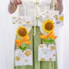 Presente para o Dia do Professor: Buquê de Girassóis de Lã, Flores de Girassol Tricotadas à Mão em uma Sacola de Presente, Presente Criativo