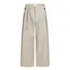 Pantalones Casuales de Estilo Old Money de la Alta Calle Americana para Hombre, Pantalones de Vestir Rectos Retro para Todas las Estaciones, Pantalones Anchos de Caída Relajada y Suelta