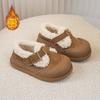 Sapatos estilo Birkenstock para Meninas, Novos Sapatos Infantis de Outono e Inverno, Botas de Neve para Meninos, Botas Curtas Espessadas com Forro de Lã, Modernos para Crianças Mais Velhas