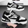 Zapatos de Hombre 2025 Nuevo Primavera Transpirable Blanco y Negro Panda Zapatos de Skate Casuales Deportivos para Hombre Suela Gruesa Aumento Malla Zapatos de Moda