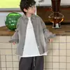Cotton Shop Tops para Niños Chaqueta de Mezclilla de Otoño Versión Coreana 2026 Nueva Marca Vintage de Moda Chaqueta de Ropa para Niños Moderna