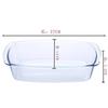 Molde de Vidrio para Hornear Molde para Hornear para Horno Plato para Arroz Horneado con Queso Plato para Tostadas Plato para Pan Pastel Rectangular Plato para Pescado al Vapor Repostería