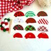 Corea del Sur gorro de Navidad decoración de pastel vaso de papel de Navidad decoración de pastel gorro de Feliz Navidad inserto para pastel