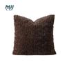 Funda de Almohada de Sofá de Franela de Color Sólido Suave Tela Simple para Sala de Estar Cojín para Reuniones de Oficina Cintura Doble Lado Disponible