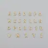 Pulsera de Perlas con Letras de Diamante Nuevo Europeo y Americano para Mujer, Colgante de Letra de Circonita, Pulsera de Perlas de Arroz, Enviado desde Yiwu