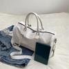 Bolsa de Viaje para Distancias Cortas, Bolsa de Fitness de Cuero Suave Repelente al Agua de Gran Capacidad, Bolsa de Fin de Semana, Nueva Bolsa Ligera Transfronteriza para Mujeres Modernas