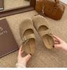 Zapatillas de Moda Ligeras Retro de Fondo Grueso Baotou para Mujer Verano para Exterior 2025 Nuevas Zapatillas Birkenstock Slip-on de Plataforma