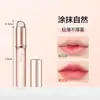 Pincel Labial de Ponta Dupla Pincel de Batom Telescópico Portátil Delineador Labial Maquiagem Ferramenta Profissional para Lábios com Tampa Pincel de Maquiagem de Silicone
