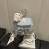Nova mochila da moda com estampa de bolinhas e estrelas, estilo girl, fofo coelhinho de desenho animado, mini mochila estilosa