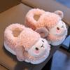 Nuevas Pantuflas de Algodón 2025 para Niños y Niñas, Lindas para Niños y Bebés, Bolsas Cálidas para el Hogar con Suela Gruesa y Felpa Antideslizante