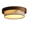 Lustre grande para sala de estar de planta aberta de uma vila, pé-direito alto, novo lustre redondo de madeira maciça estilo chinês para casas duplex autoconstruídas