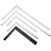 Regla de Ángulo de Acero Inoxidable Regla Giratoria Regla de Carpintería de 90 Grados Regla de Ángulo Multifuncional Regla Triangular de 30 cm Regla de Ángulo Horizontal Engrosada