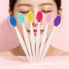 Escova de silicone para nariz dupla face para limpeza de poros grandes na parte externa do nariz, limpeza facial, ferramenta de beleza, pincel de maquiagem