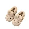 Pantuflas de Algodón Suaves y Esponjosas Estilo Coreano de Conejito para Mujer 2026 Otoño/Invierno Nueva Llegada Calientes con Terciopelo Interior Hogar Cómodas Zapatillas Cerradas de Talón con Pelo