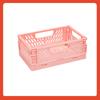 Mini Cesta de Armazenamento, Caixa de Armazenamento Dobrável para Mesa Doméstica, Caixa de Armazenamento Portátil Multifuncional de Cor Sólida para Dormitórios