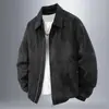 Chaqueta de Moto de Primavera para Hombre Estilo Nuevo Holgada Moda Americana Marca Ropa de Trabajo Casual Solapa Cremallera Superior
