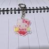 Colgante de perro Yugui de Sanrio Meilti con forma de estrella de dibujos animados, mochila escolar, bonitos accesorios acrílicos, llavero colgante, lote