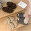 Pantuflas de piso, sencillas y elegantes para uso doméstico, pantuflas de algodón 2026, pantuflas de moda para mujer, pantuflas de lana de cordero para interior y exterior, nuevos estilos de otoño/invierno
