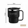 Taza de Café para Oficina Gaoyan de Gran Capacidad Taza de Agua para el Hogar Taza de Té Taza de Acero Inoxidable 304 con Tapa Regalo