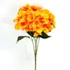 Hortensia Simulada Sensación Hidratante Adornos para el Hogar Sala de Estar Decoración de Mesa Flor Artificial Hortensia Verde Exquisita Retro Festivo