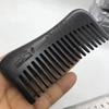 10-20cm peine de ébano natural de boutique de alta gama de madera maciza diente fino diente grueso diente ancho mango peine profundo