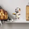 VA-L024 ratón chef de dibujos animados sala de estar dormitorio pasillo pared de fondo del hogar decoración pegatina de pared autoadhesiva venta al por mayor