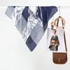 Lenço de Seda Retrô 70cm para Mulheres Moda Europeia e Americana Estampado Lenço Quadrado Pequeno Turbante Lenço de Cabeça Multifuncional Prendedor de Cabelo Atacado