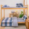 Conjunto de Cama Estudantil de Algodão 40S Desenho Animado Conjunto de Seis Peças Almofada Colchão Dormitório de Funcionários Edredom Conjunto de Três Peças de Algodão Puro