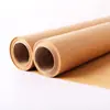 Hojas de Papel de Hornear, Papel para Vaporera, Papel de Pergamino, Papel Mantequilla Color Natural, Resistente a Altas Temperaturas, para Asar, Pizza, Rollo de Papel de Aceite de Silicona de 7.14m