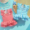 Vestido de perro estilo princesa con rayas, compatible con correa, con pequeñas mangas volantes, vestido para mascotas para gatos y perros de peluche