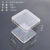Caja cuadrada redondeada de 5,5 cm, caja de plástico transparente ps, caja cuadrada para envasar alimentos, caja de dulces con tapa, caja de plástico para dulces