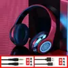 Fone de Ouvido Bluetooth Luminous Sem Fio Headset Bluetooth 5.0 Cartão Dobrável Subwoofer B39