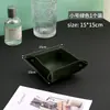 Bandeja de Armazenamento de Couro Nórdica Dupla Face Organizador de Bagunça Estilo Ins Caixa de Armazenamento para Mesa de Centro de Desktop Bandeja de Chaves