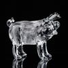 Cristal 12 Zodiaco Rata Buey Tigre Conejo Dragón Serpiente Caballo Oveja Mono Pollo Perro Cerdo Manualidades para la sala de estar Adornos decorativos del zodiaco