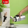 Copo térmico infantil de aço inoxidável com tampa dupla de desenho animado, copo pop-up de grau alimentício para atividades ao ar livre, copo térmico com separação de chá e água