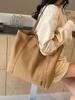 Bolso de lona de gran capacidad para mujer, nuevo bolso de hombro informal, sencillo y a la moda, ideal para ir de compras o ir al trabajo.