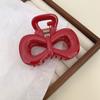 Pinza Avanzada Ankora Roja Agarre Rojo Internet Rojo 2024 Temperamento Pinza para Cabello Adorno para la Cabeza Combinación con Todo Pinza de Tiburón