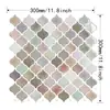 Decoração de Parede Adesivos de Parede Estéreo 3D Adesivos de Azulejo Impermeáveis e Resistentes a Manchas para Banheiro Adesivos de Parede Mosaico Autoadesivos Cola de Cristal