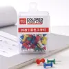 Color I-pin 28mm clip de papel de color clip de papel plateado chincheta de color chincheta plateada clip para papelería de oficina