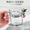 [2 Tazas de Enjuague Bucal con Patrón de Glaciar] Taza Transparente para Cepillo de Dientes Taza de Lavado de Lujo Ligero con Patrón de Ola Taza para Pasta de Dientes Taza para Cepillo de Dientes