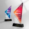 Trofeo Medalla de Cristal Colorido Creativo de Gama Alta Hecho a Medida Premios de Reunión Anual de Empresa Conmemorativo para Empleados Destacados Personalización