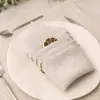 Jogos americanos com blocos de cor transfronteiriços, com bainha, em imitação de linho, guardanapos de tecido texturizado liso, jogos americanos quadrados para banquetes de hotel