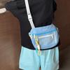 Bolsa Transversal Casual Estilo Coreano para Meninos e Meninas, Tendência Esportiva, Estilosa, Leve, Cor Contrastante, Bolsa de Ombro de Viagem ao Ar Livre para Crianças