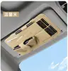 Visera Multifuncional para Coche con Portagafas, Portagafas de Sol y Documentos para Coche, Portapañuelos para Coche, Accesorios de Almacenamiento Interior