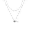 Nuevo Collar de Nudo de Circonita de Amazon, Collar Ondulado para Clavícula, Moderno, Ligero, de Lujo y Versátil para Novia y Mejor Amiga