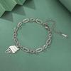 Moda Simple Tentación de Comida Damas Chica Pulsera Romántica Corte Acero de Titanio Colgante de Helado Pulsera de Acero Inoxidable
