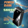Power Bank Kc Transfronterizo de Gran Capacidad 50000mAh con Pantalla Digital de Espejo Completo, Logo Personalizable al por Mayor
