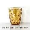 Taza de vidrio para el hogar en forma de diamante al por mayor, taza de jugo de color engrosada, taza para enjuague bucal de hotel, taza para cepillo de dientes de pareja